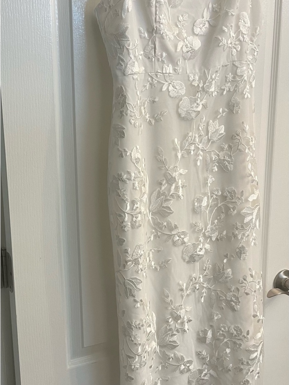 Park & Fifth White Lace Slip Dress - Picture 5 of 15